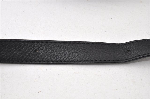 Authentic GUCCI Vintage Shoulder Cross Body Bag Leather 233329 Black 9566F