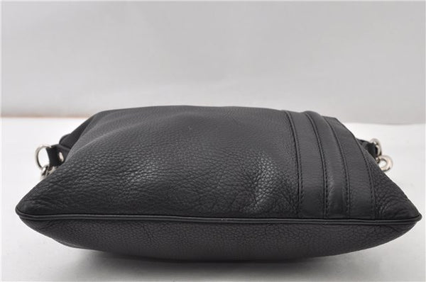 Authentic GUCCI Vintage Shoulder Cross Body Bag Leather 233329 Black 9566F