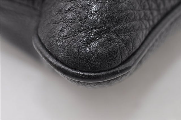 Authentic GUCCI Vintage Shoulder Cross Body Bag Leather 233329 Black 9566F