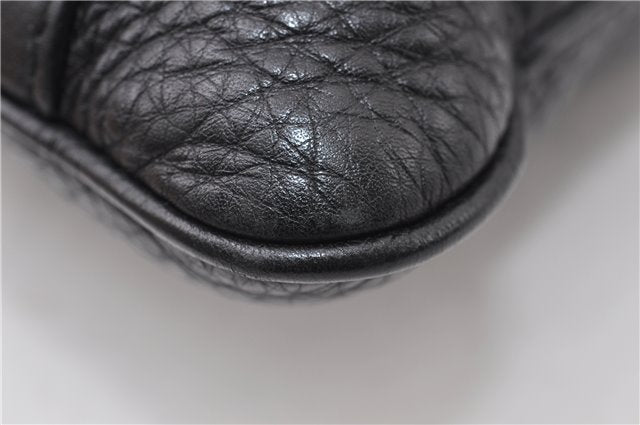 Authentic GUCCI Vintage Shoulder Cross Body Bag Leather 233329 Black 9566F