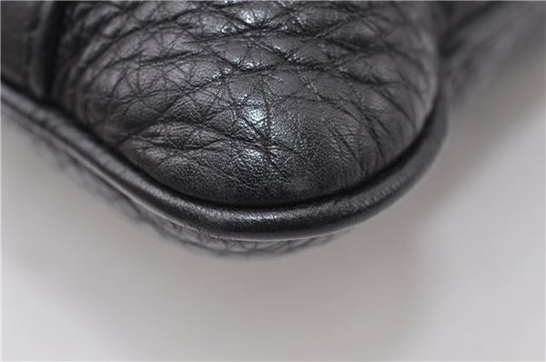 Authentic GUCCI Vintage Shoulder Cross Body Bag Leather 233329 Black 9566F