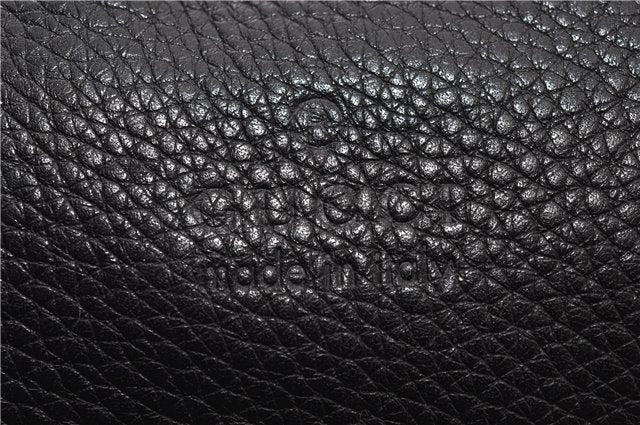 Authentic GUCCI Vintage Shoulder Cross Body Bag Leather 233329 Black 9566F