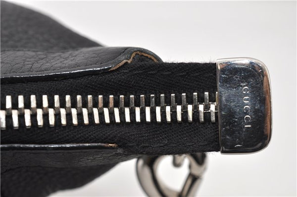 Authentic GUCCI Vintage Shoulder Cross Body Bag Leather 233329 Black 9566F