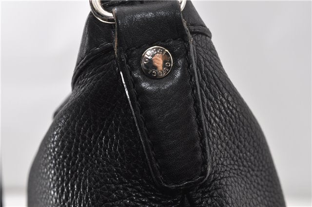 Authentic GUCCI Vintage Shoulder Cross Body Bag Leather 233329 Black 9566F