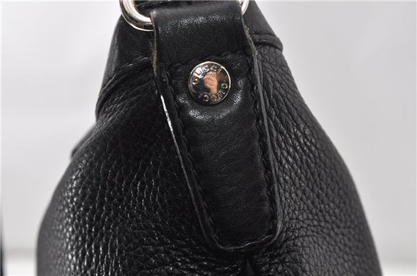 Authentic GUCCI Vintage Shoulder Cross Body Bag Leather 233329 Black 9566F