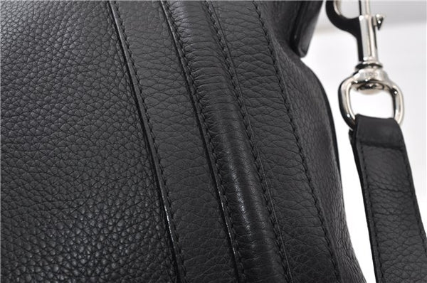 Authentic GUCCI Vintage Shoulder Cross Body Bag Leather 233329 Black 9566F