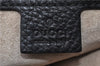 Authentic GUCCI Vintage Shoulder Cross Body Bag Leather 233329 Black 9566F