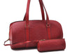 Authentic Louis Vuitton Epi Soufflot Hand Bag Red M52227 LV 9568C