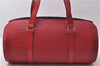 Authentic Louis Vuitton Epi Soufflot Hand Bag Red M52227 LV 9568C