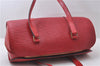 Authentic Louis Vuitton Epi Soufflot Hand Bag Red M52227 LV 9568C