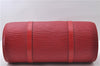 Authentic Louis Vuitton Epi Soufflot Hand Bag Red M52227 LV 9568C