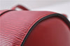 Authentic Louis Vuitton Epi Soufflot Hand Bag Red M52227 LV 9568C