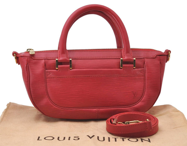 Auth Louis Vuitton Epi Dhanura PM 2Way Shoulder Hand Bag Red M5891E LV 9570C