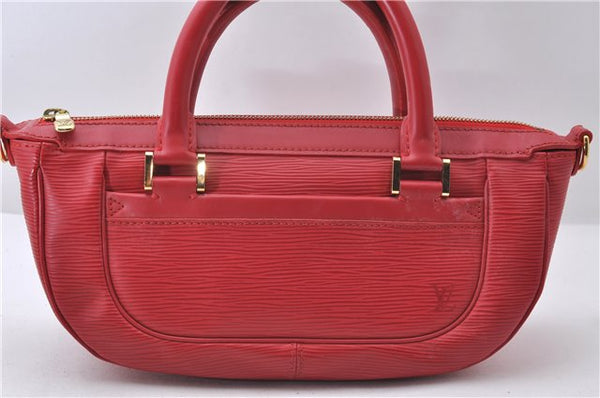 Auth Louis Vuitton Epi Dhanura PM 2Way Shoulder Hand Bag Red M5891E LV 9570C