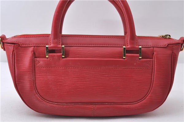 Auth Louis Vuitton Epi Dhanura PM 2Way Shoulder Hand Bag Red M5891E LV 9570C