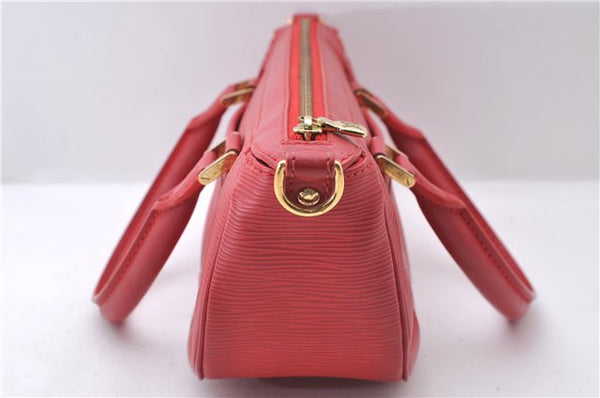Auth Louis Vuitton Epi Dhanura PM 2Way Shoulder Hand Bag Red M5891E LV 9570C