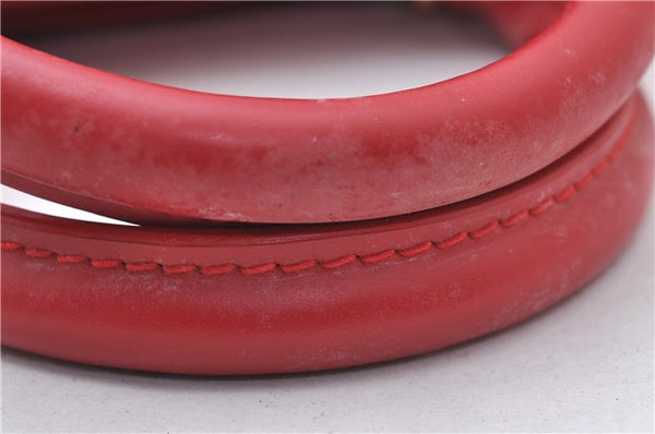 Auth Louis Vuitton Epi Dhanura PM 2Way Shoulder Hand Bag Red M5891E LV 9570C