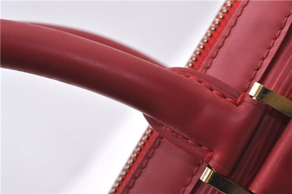 Auth Louis Vuitton Epi Dhanura PM 2Way Shoulder Hand Bag Red M5891E LV 9570C
