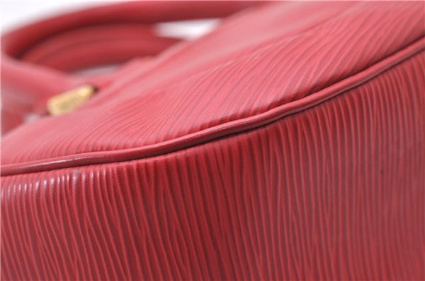 Auth Louis Vuitton Epi Dhanura PM 2Way Shoulder Hand Bag Red M5891E LV 9570C