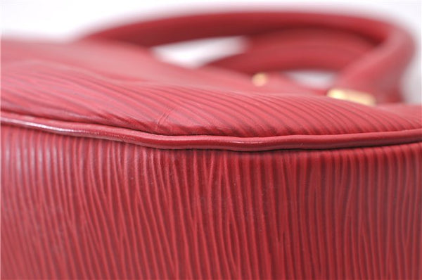 Auth Louis Vuitton Epi Dhanura PM 2Way Shoulder Hand Bag Red M5891E LV 9570C