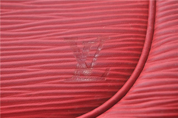 Auth Louis Vuitton Epi Dhanura PM 2Way Shoulder Hand Bag Red M5891E LV 9570C