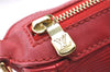 Auth Louis Vuitton Epi Dhanura PM 2Way Shoulder Hand Bag Red M5891E LV 9570C