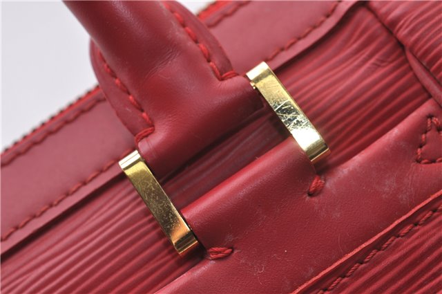 Auth Louis Vuitton Epi Dhanura PM 2Way Shoulder Hand Bag Red M5891E LV 9570C