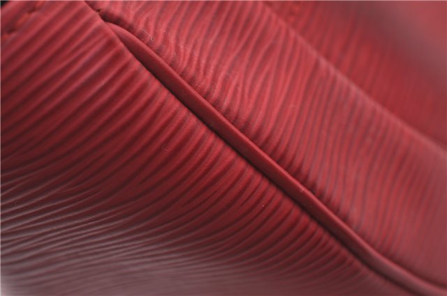 Auth Louis Vuitton Epi Dhanura PM 2Way Shoulder Hand Bag Red M5891E LV 9570C