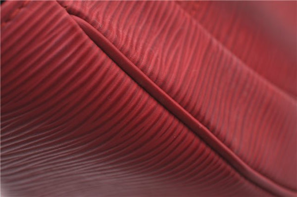 Auth Louis Vuitton Epi Dhanura PM 2Way Shoulder Hand Bag Red M5891E LV 9570C