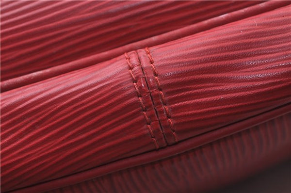 Auth Louis Vuitton Epi Dhanura PM 2Way Shoulder Hand Bag Red M5891E LV 9570C