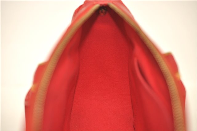 Auth Louis Vuitton Epi Dhanura PM 2Way Shoulder Hand Bag Red M5891E LV 9570C