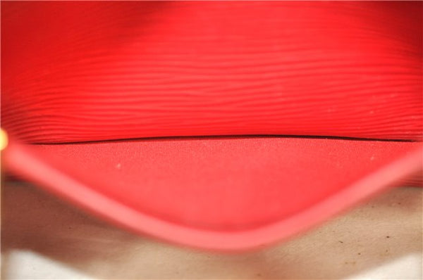 Auth Louis Vuitton Epi Dhanura PM 2Way Shoulder Hand Bag Red M5891E LV 9570C