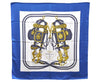 Authentic HERMES Carre 90 Scarf "BRIDES de GALA par" Silk Blue 9571D