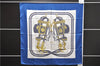 Authentic HERMES Carre 90 Scarf "BRIDES de GALA par" Silk Blue 9571D