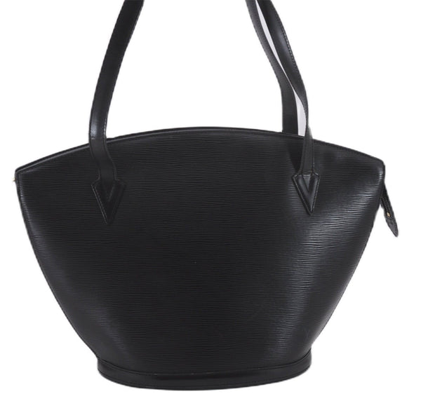 Auth Louis Vuitton Epi Saint Jacques Shopping Shoulder Bag Black M52262 LV 9573E