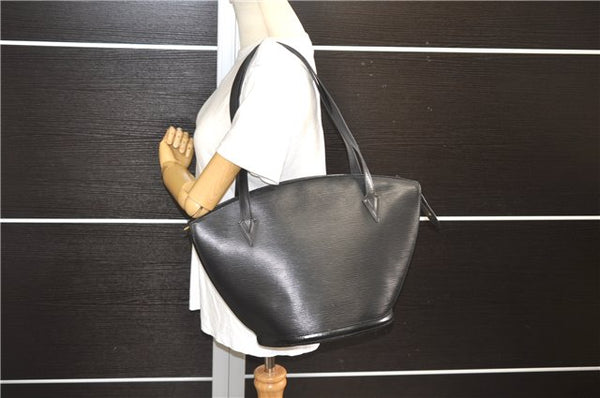 Auth Louis Vuitton Epi Saint Jacques Shopping Shoulder Bag Black M52262 LV 9573E