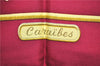 Authentic HERMES Carre 90 Scarf "Caraibes" Silk Bordeaux Red 9576D