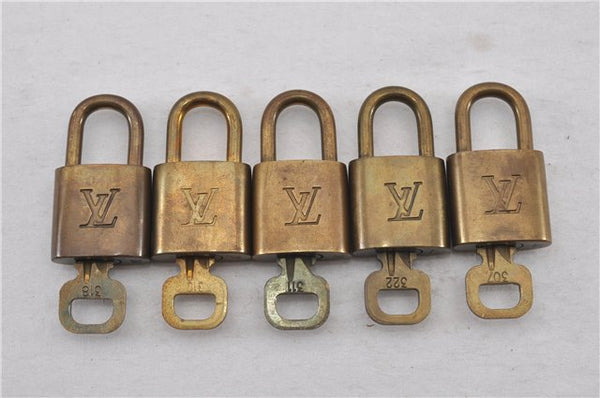 Authentic Louis Vuitton Padlock & Keys 10Set LV 9577F