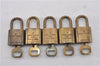Authentic Louis Vuitton Padlock & Keys 10Set LV 9577F