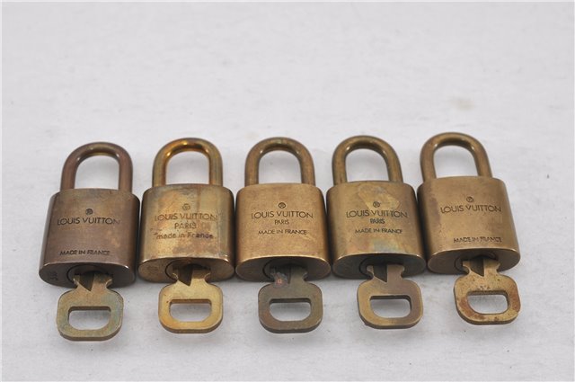 Authentic Louis Vuitton Padlock & Keys 10Set LV 9577F