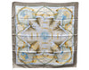 Authentic HERMES Carre 90 Scarf "GRANDE TENUE" Silk Gray 9578D