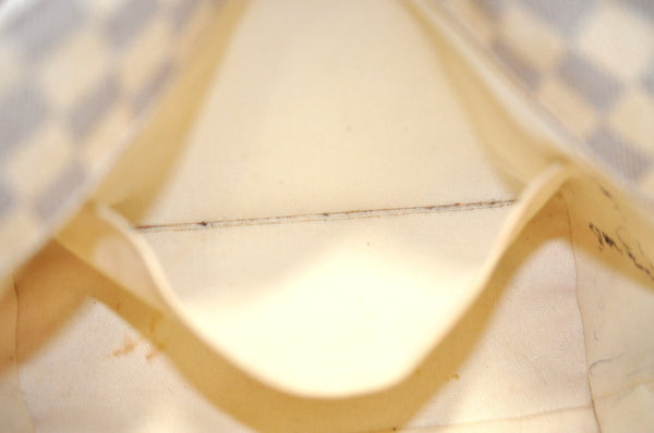 Authentic Louis Vuitton Damier Azur Cabas PM Shoulder Tote Bag N41376 LV 9578E