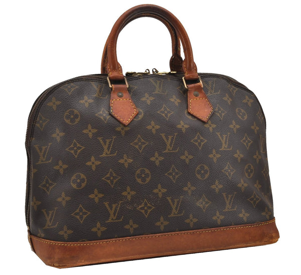 Authentic Louis Vuitton Monogram Alma Hand Bag Purse M51130 LV 9578F