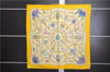 Authentic HERMES Carre 90 Scarf "Qu'importe le flacon" Silk Yellow 9584D