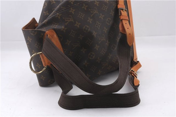 Authentic Louis Vuitton Monogram Montsouris GM Backpack M51135 LV 9585E