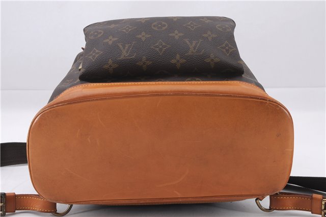 Authentic Louis Vuitton Monogram Montsouris GM Backpack M51135 LV 9585E
