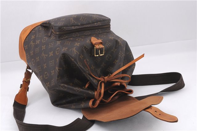 Authentic Louis Vuitton Monogram Montsouris GM Backpack M51135 LV 9585E