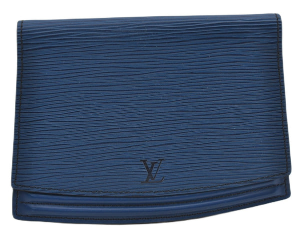 Authentic Louis Vuitton Epi Tilsitt Waist Body Bag Blue M52605 LV 9587F