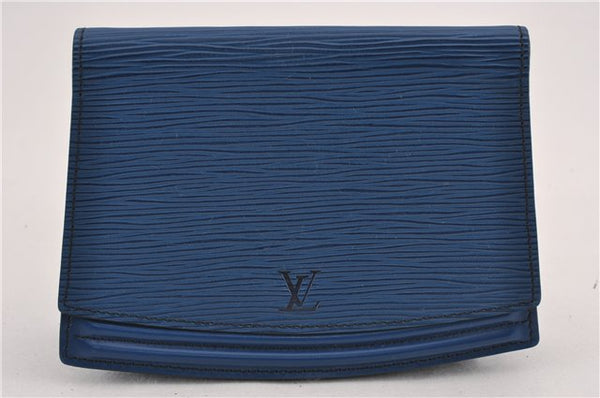 Authentic Louis Vuitton Epi Tilsitt Waist Body Bag Blue M52605 LV 9587F