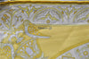 HERMES Petit Carre 40 Scarf Handkerchief "CIELS BYZANTINS" Silk Yellow 9589D